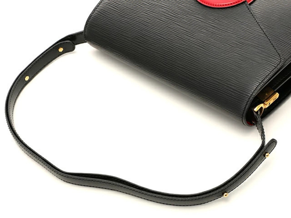 Louis Vuitton Red Black Oche Shoulder Bag Noir Epi Red Black